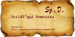 Szilágyi Dominika névjegykártya